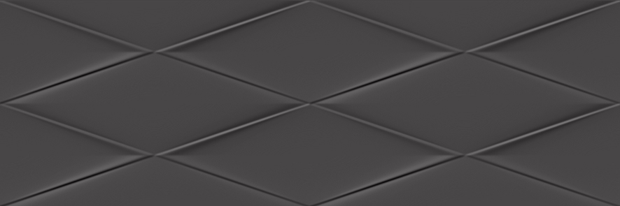 Cersanit Vegas Плитка настенная рельеф черный (VGU232) 25x75