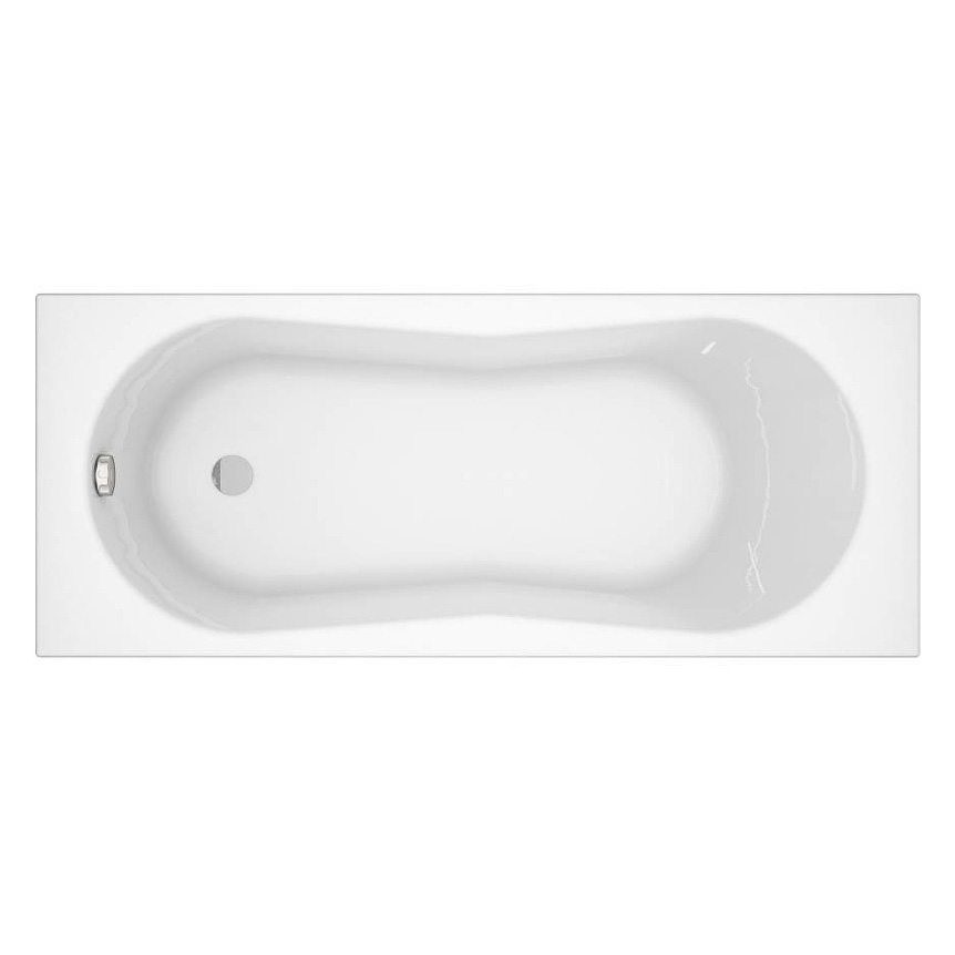 Акриловая ванна Cersanit Nike 170х70 белый цвет на каркасе 63347+K-RW-NIKE*170n - фото 1