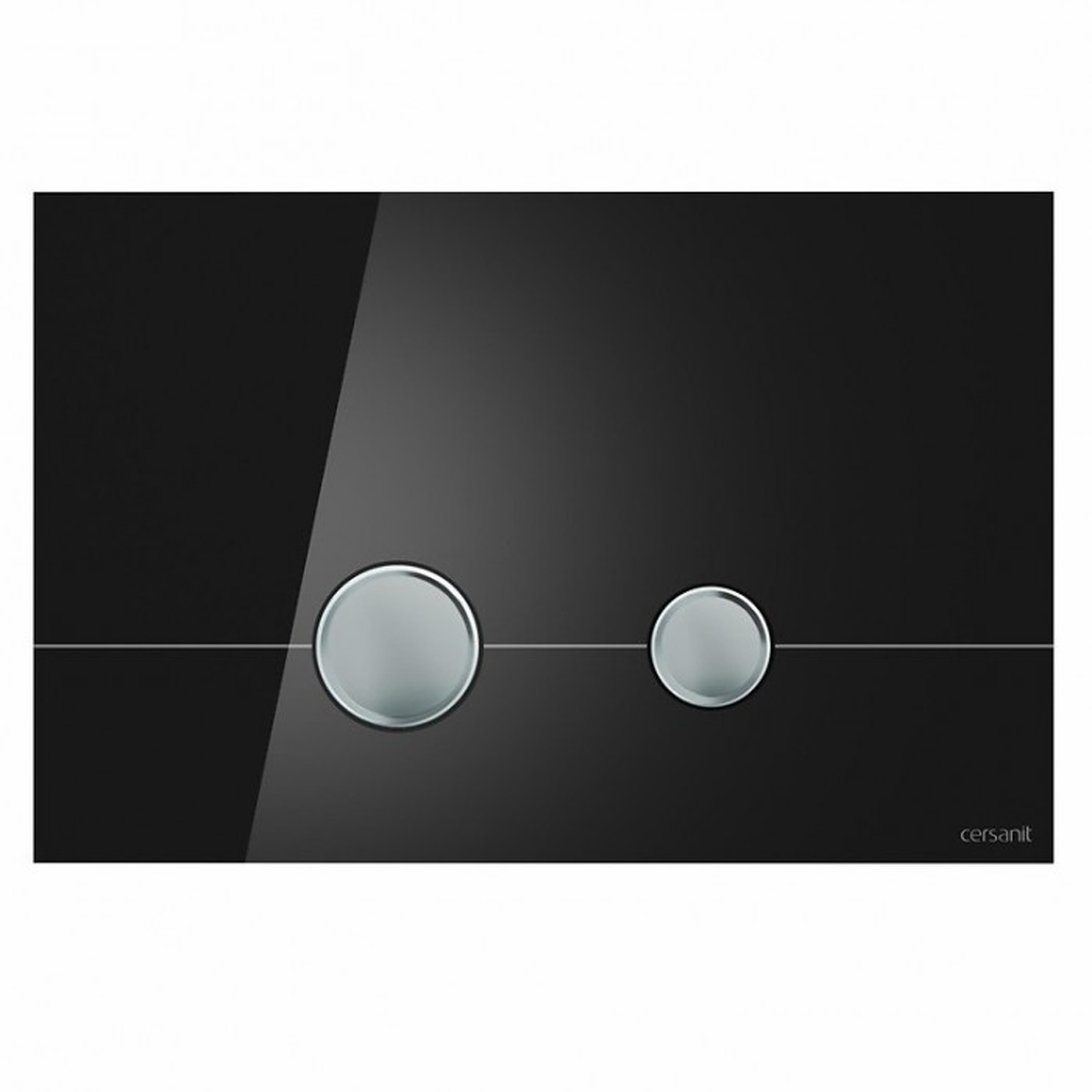 Кнопка для инсталляции Cersanit Stero черный P-BU-STE/Blg/Gl - фото 1