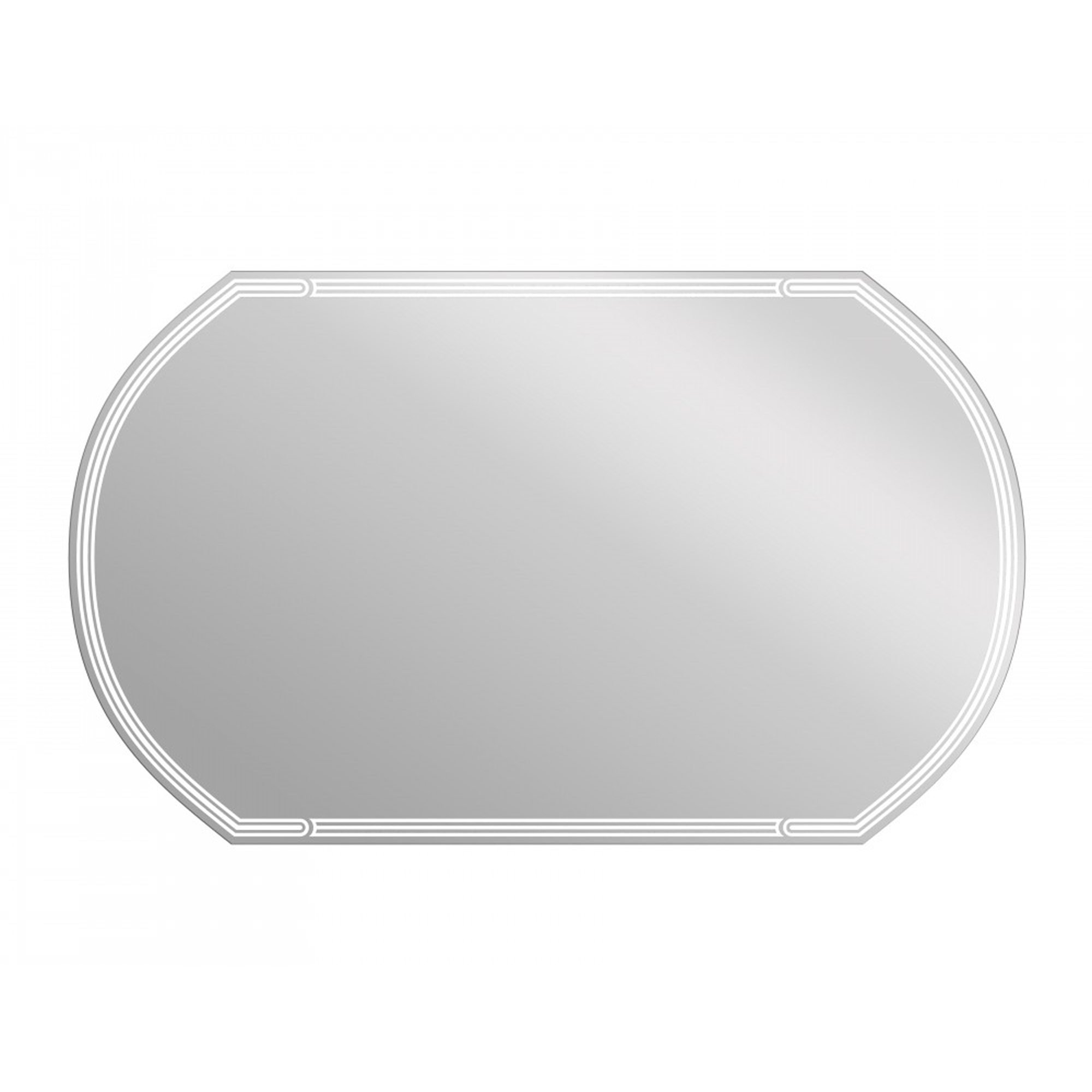 Зеркало Cersanit Led 090 design 100 с подсветкой, цвет без цвета (просто зеркальное полотно) KN-LU-LED090*100-d-Os - фото 1