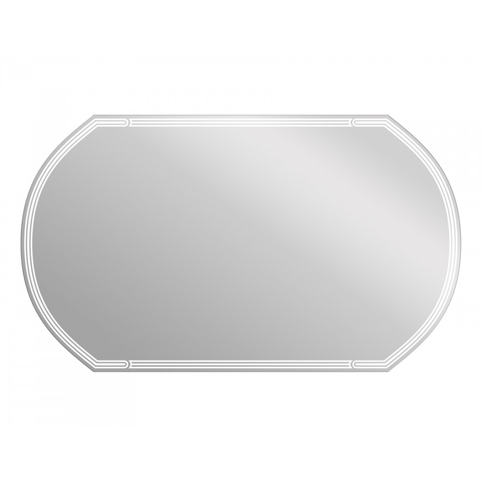 Зеркало Cersanit Led 090 design 120 с подсветкой, цвет без цвета (просто зеркальное полотно) KN-LU-LED090*120-d-Os - фото 1
