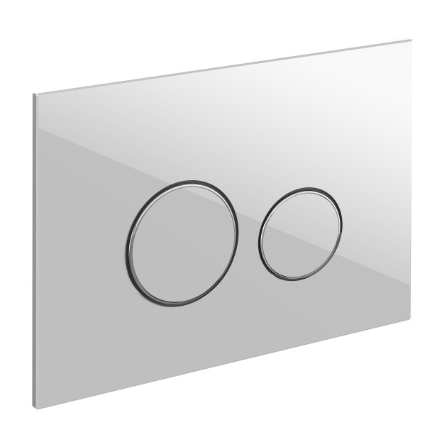 Кнопка для инсталляции Cersanit Twins 64116 кнопка для инсталляции alcaplast stripe gl1200 стекло белый