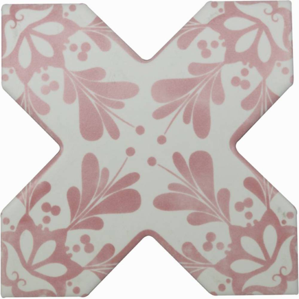 Настенная плитка Cevica Becolors Cross Dec. Stencil Coral 13,25x13,25