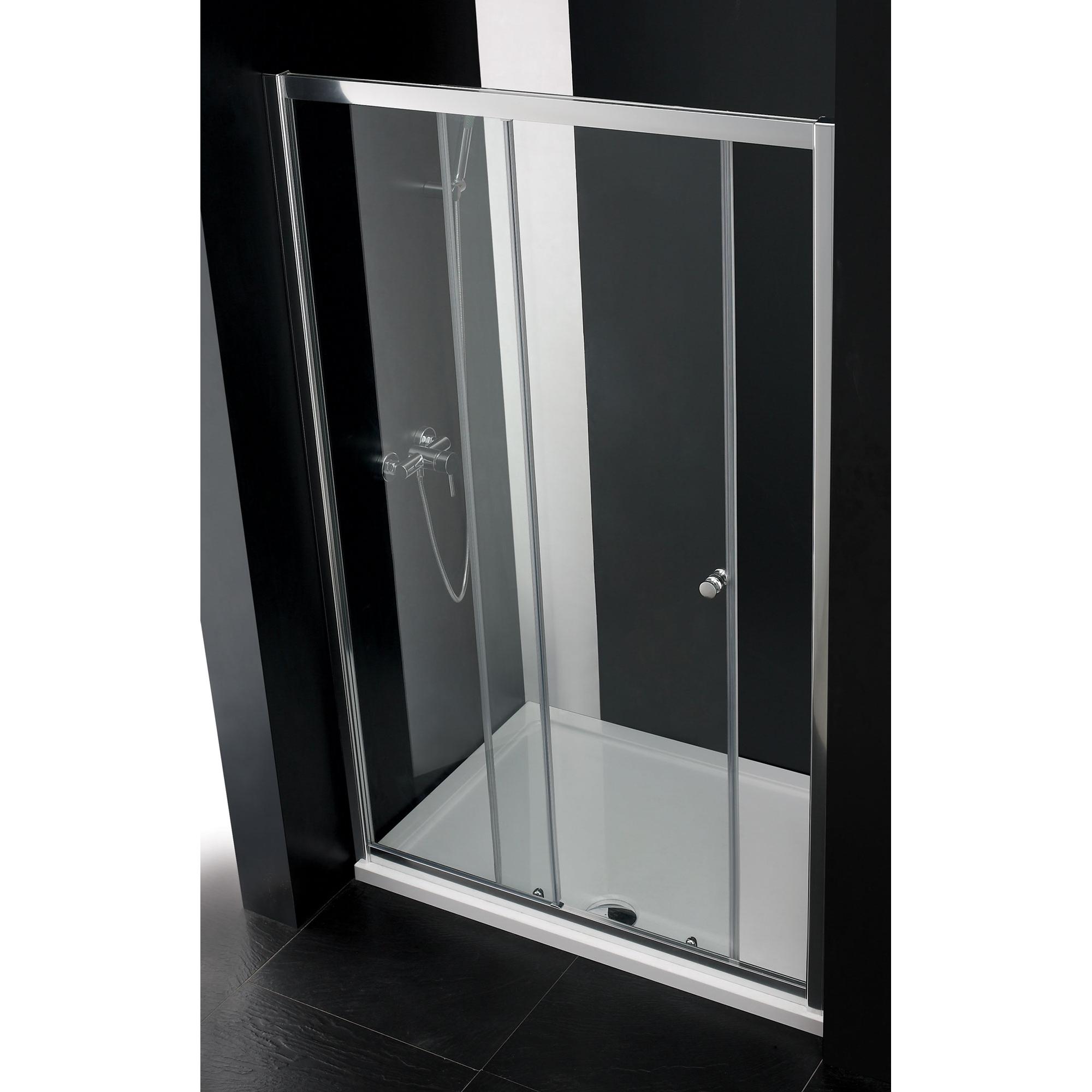 Душевая дверь Cezares Anima BF 1 130 C Cr прозрачное стекло, профиль хром