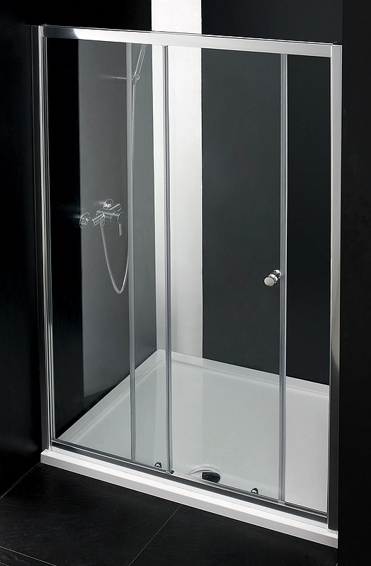 Душевая дверь Cezares Anima BF1 150 C Cr прозрачное стекло, профиль хром 