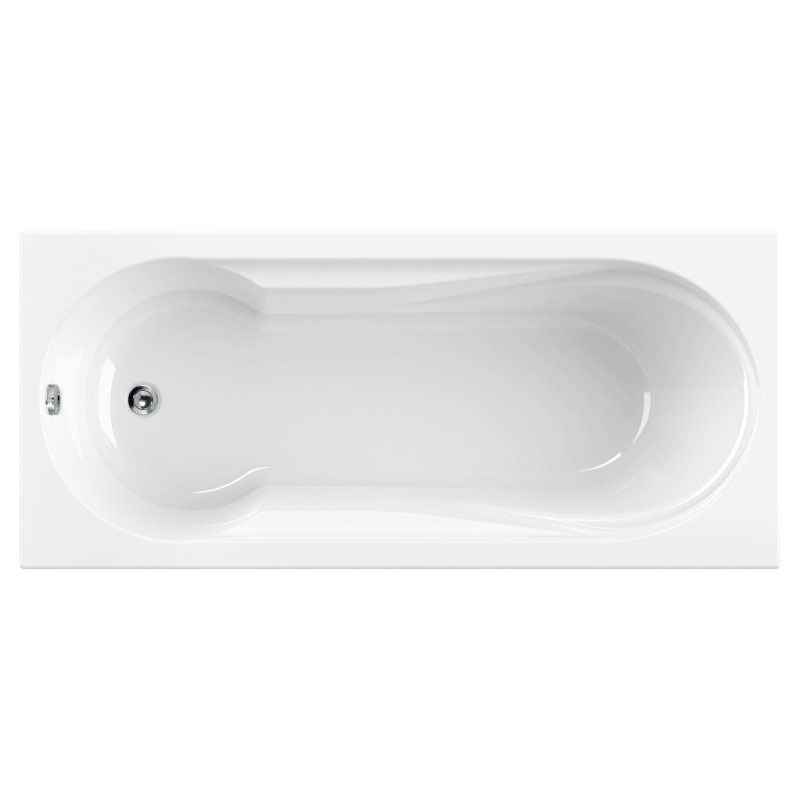 Акриловая ванна Cezares Modena  170х75 на ножках, цвет белый MODENA-170-75-41+LEG-KIT-150 - фото 1