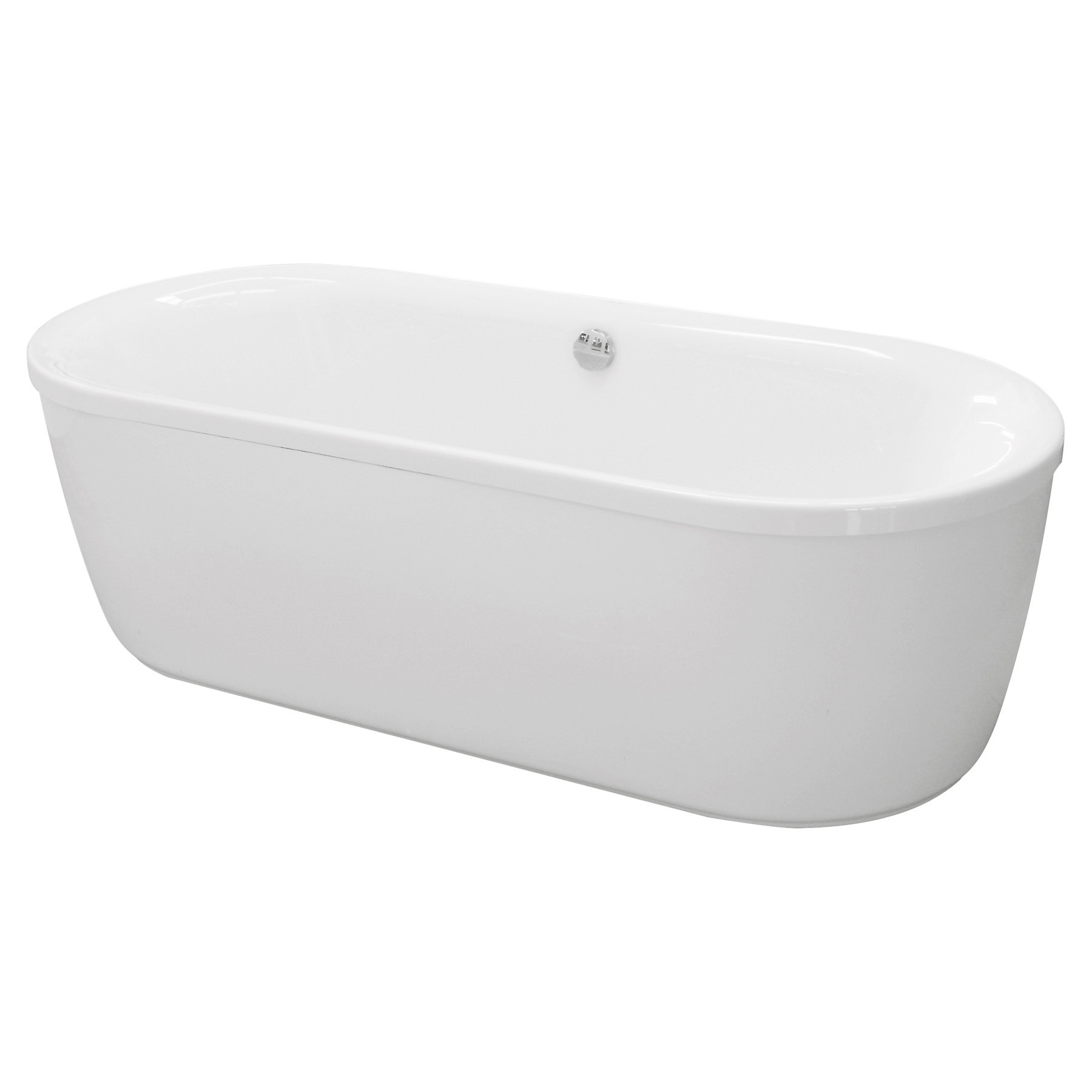 Акриловая ванна Cezares Metauro Central 180х80 на каркасе, цвет белый METAURO-Central-180-80-40-W37+METAURO-Central-MF - фото 1