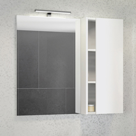Зеркало для ванной Comforty Милан 90 белый зеркало шкаф mixline кассиопея 75х82 левый белый 4640030868742
