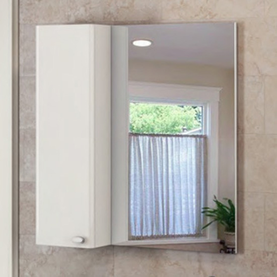 Зеркало для ванной Comforty Неаполь 80 белый глянец зеркало шкаф mixline кассиопея 75х82 левый белый 4640030868742