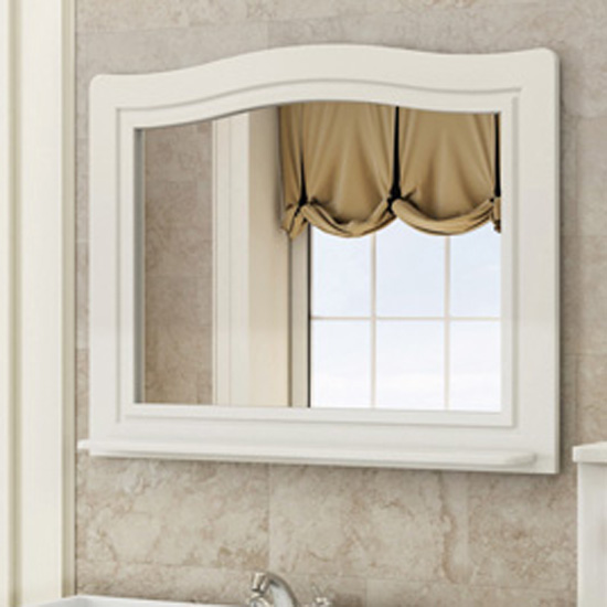 Зеркало для ванной Comforty Павия 100 белый глянец зеркало шкаф mixline кассиопея 75х82 левый белый 4640030868742
