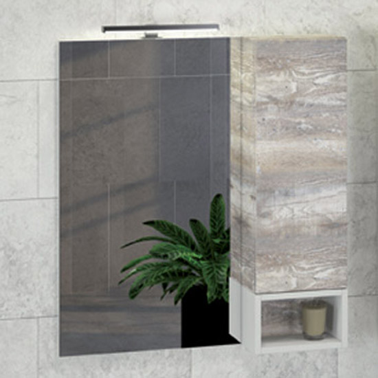 Зеркало для ванной Comforty Турин 75 дуб бежевый стакан для ванной fixsen sole бежевый fx 301 3