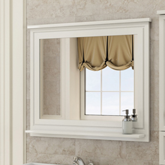 Зеркало для ванной Comforty Феррара 100 белый глянец зеркало шкаф mixline кассиопея 75х82 левый белый 4640030868742
