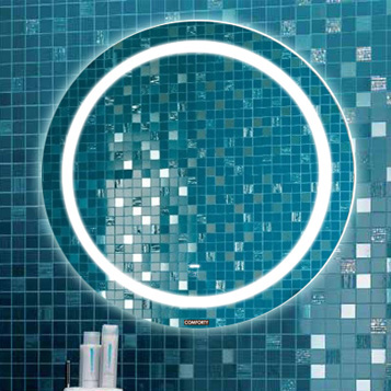 Зеркало для ванной Comforty Круг 60 00-00005261, цвет без цвета (просто зеркальное полотно) - фото 1