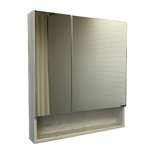 Зеркальный шкаф для ванной Comforty Никосия 70 00-00006163 дуб белый