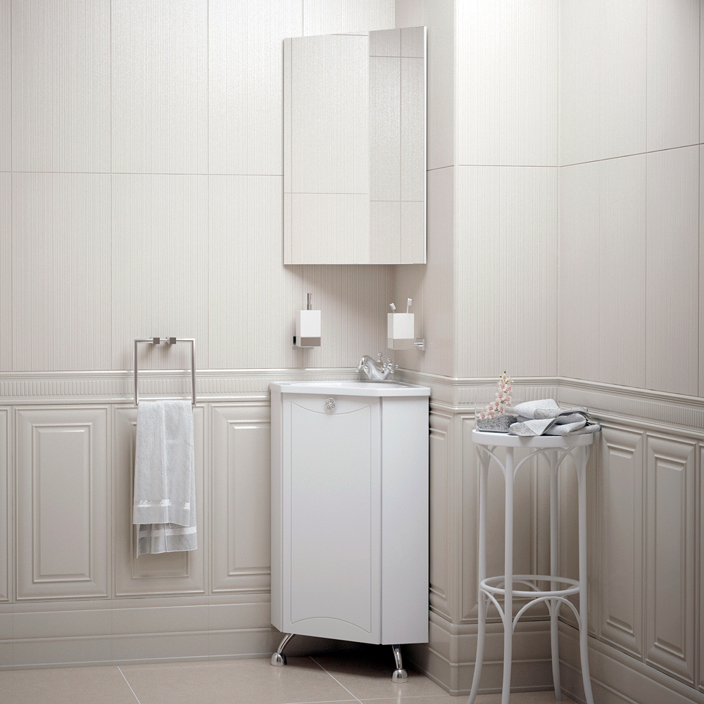 Мебель для ванной Corozo Триана 40, цвет белый SD-00000324+5022400+SD-00000300 - фото 1