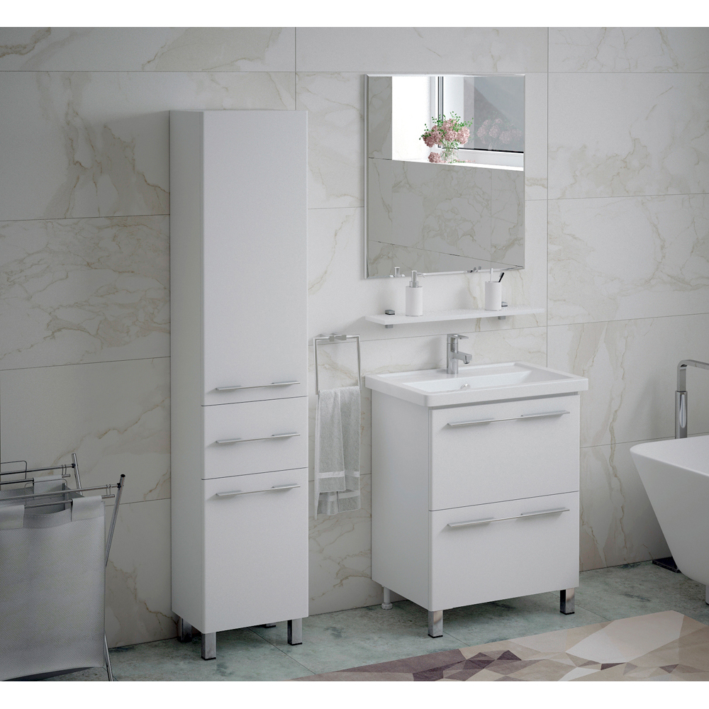 Мебель для ванной Corozo Мирэль 60, цвет белый SD-00000358+SD-00000380+SD-00000274 - фото 1