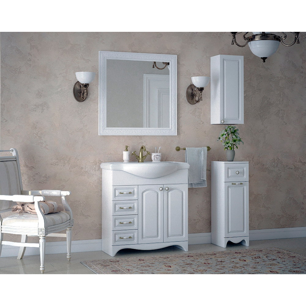 Мебель для ванной Corozo Классика 80 мебель для ванной runo мальта 85х46 раковина moduo leaf серый дуб