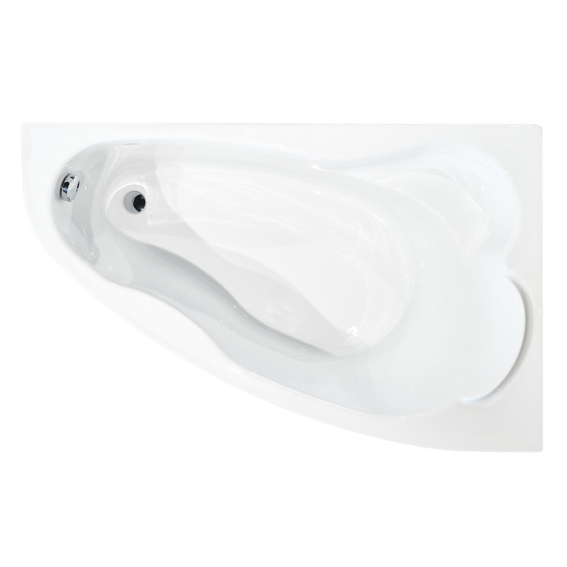 Акриловая ванна Creto Glaze 140х90 16-14090L, цвет белый - фото 1
