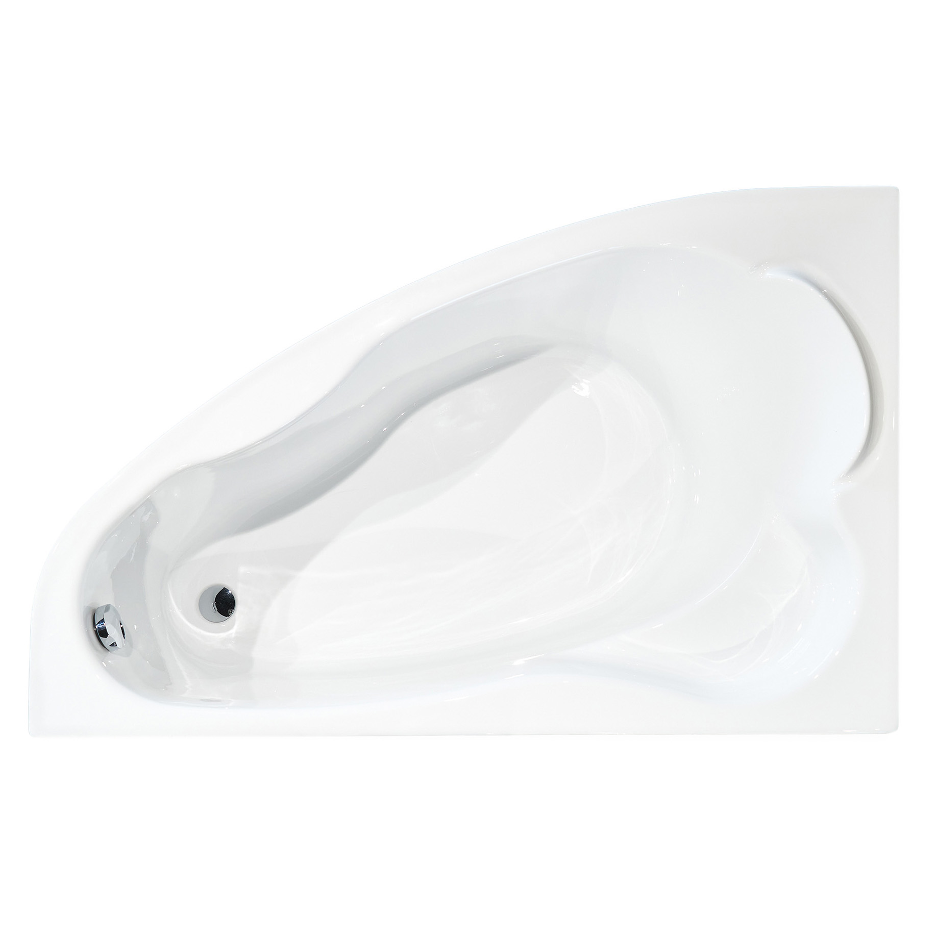 Акриловая ванна Creto Glaze 140х90 16-14090R, цвет белый - фото 1