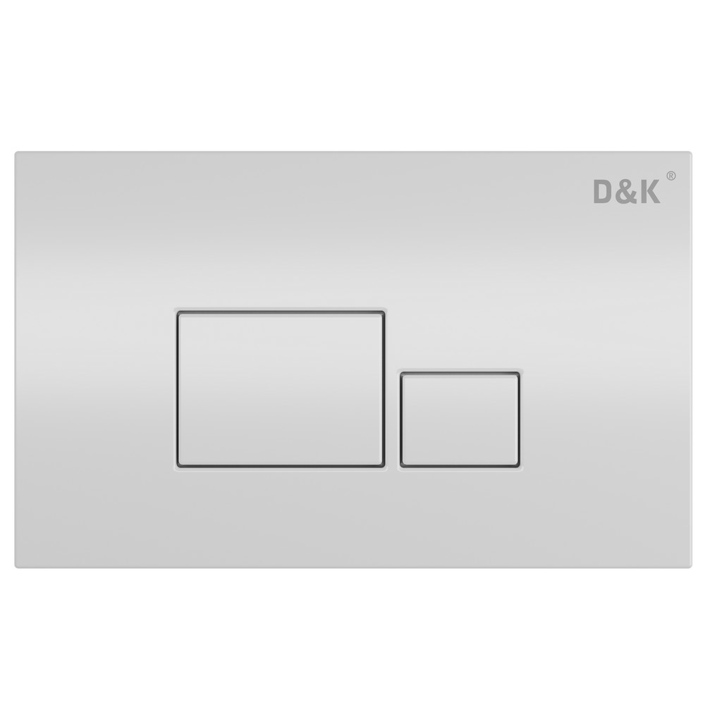 Кнопка для инсталляции D&K Quadro DB1519016, цвет белый - фото 1