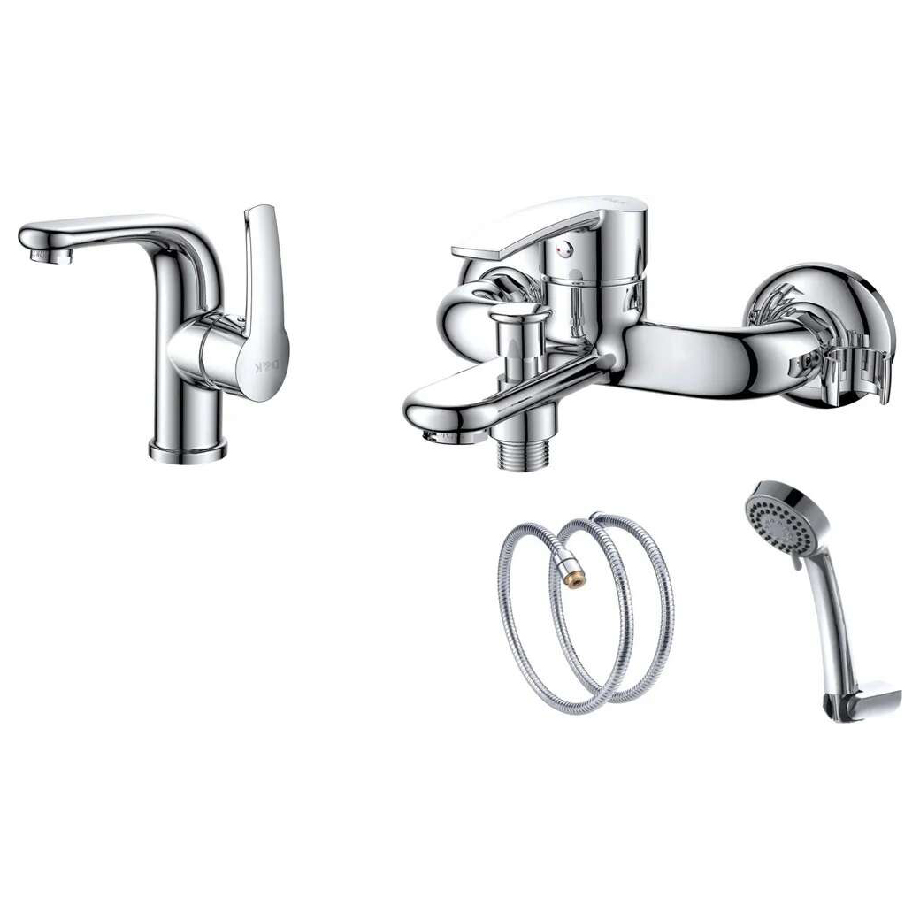 

Комплект смесителей D&K Rhein Valerius DA1360001SET, Хром