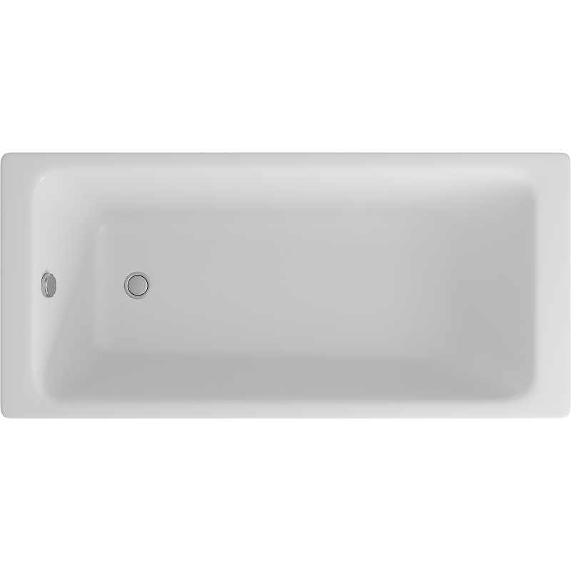 Чугунная ванна Delice Parallel 160х70 DRL_220504, цвет белый - фото 1