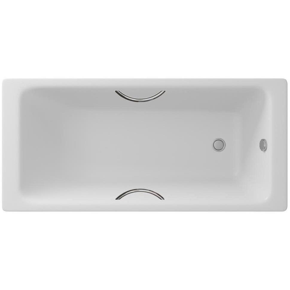 Чугунная ванна Delice Parallel 150х70 DLR220503R на ножках, цвет белый DLR220503R+DLR000001 - фото 1