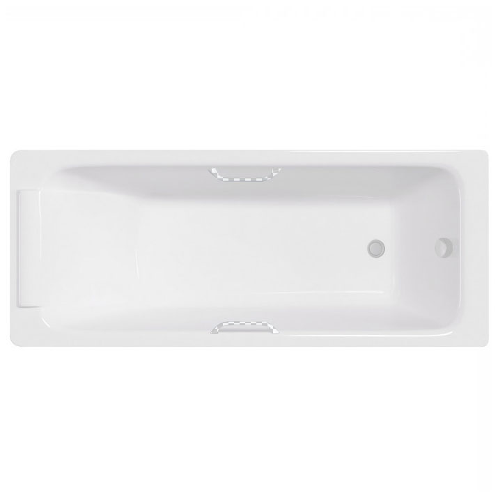 Чугунная ванна Delice Palomba 170х70 DLR230620R на ножках, цвет белый DLR230620R+DLR000002 - фото 1