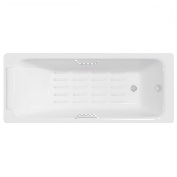 Чугунная ванна Delice Palomba 170х70 DLR230620R-AS на ножках, цвет белый