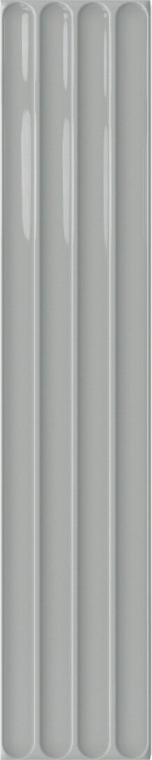 Настенная плитка DNA Tiles Plinto In Grey Gloss 10,7x54,2 настенная плитка dna tiles plinto out green gloss 10 7x54 2