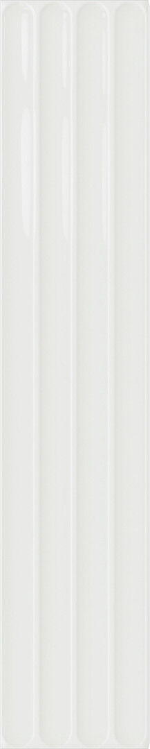 Настенная плитка DNA Tiles Plinto In White Gloss 10,7x54,2