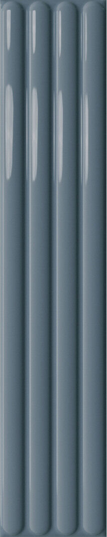 Настенная плитка DNA Tiles Plinto Out Blue Gloss 10,7x54,2 настенная плитка dna tiles plinto in grey gloss 10 7x54 2