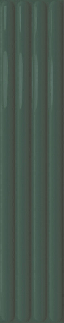 Настенная плитка DNA Tiles Plinto Out Green Gloss 10,7x54,2