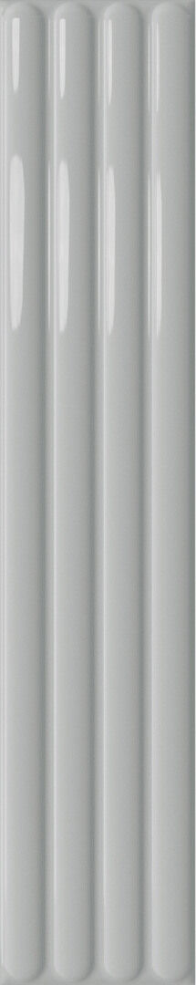 Настенная плитка DNA Tiles Plinto Out Grey Gloss 10,7x54,2 настенная плитка dna tiles plinto out greige gloss 10 7x54 2