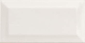 Настенная плитка Equipe Metro bissel 7,5x15 White Matt