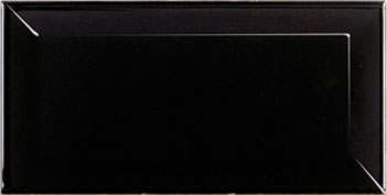 Настенная плитка Equipe Metro bissel 7,5x15 Black