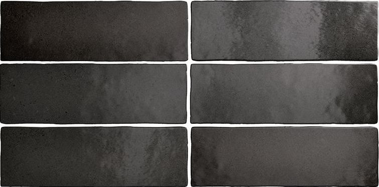 

Настенная плитка Equipe Magma Black Coat 6.5x20, Черный