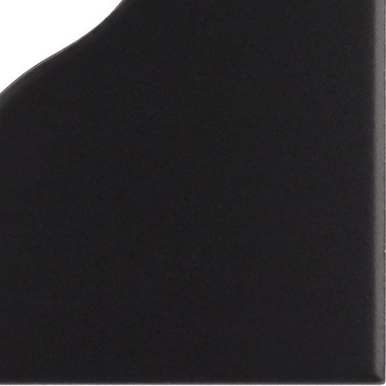 Настенная плитка Equipe Curve Black Matt 8.3x12