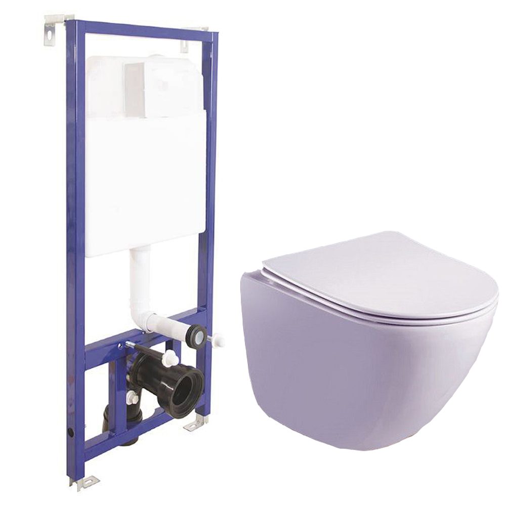 

Унитаз Esbano Lotus White с инсталляцией Berges Novum
