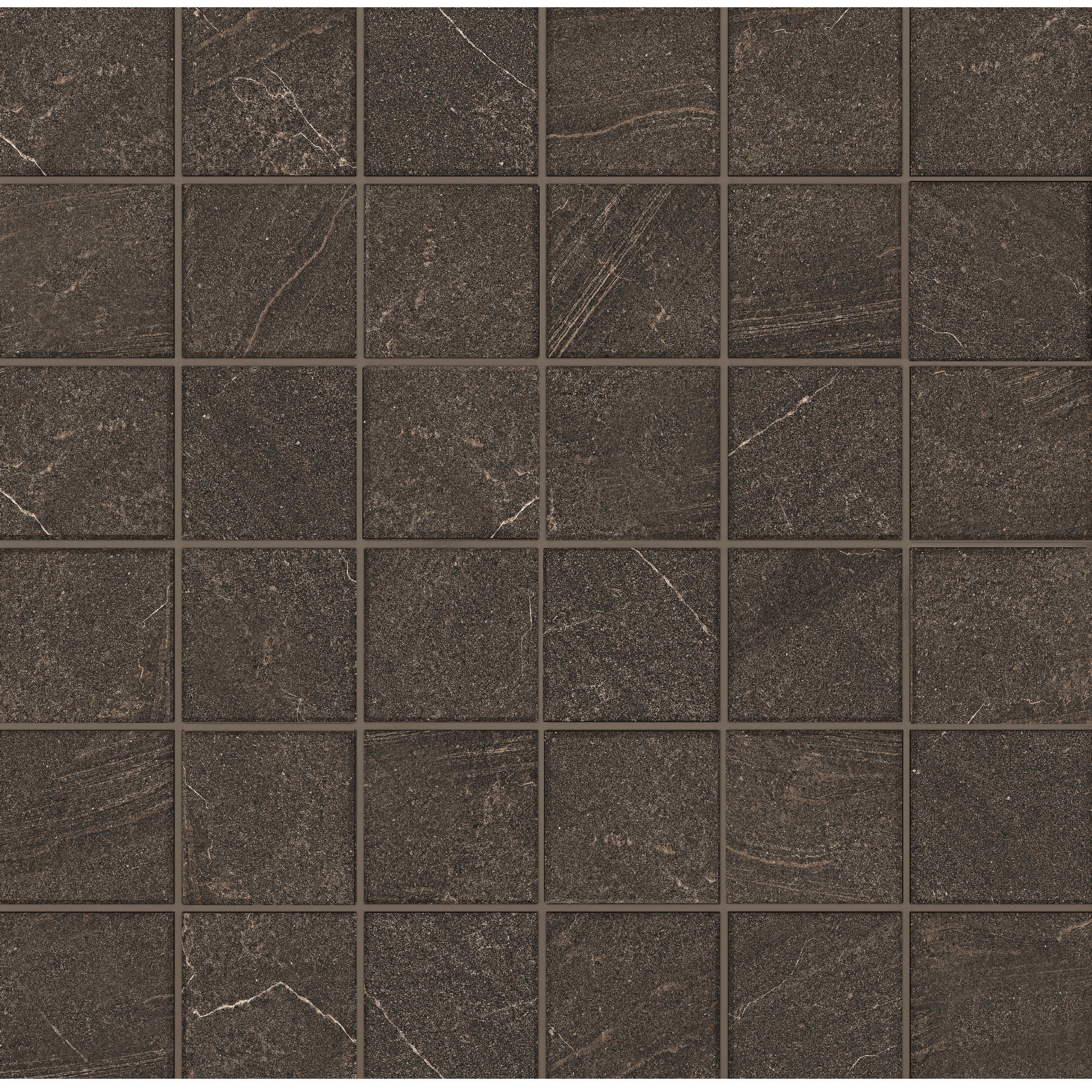 Мозаика Estima Gabbro Brown GB04 (5х5) Непол. 30x30 мозаика estima gabbro anthracite gb03 hexagon непол 25x28 5