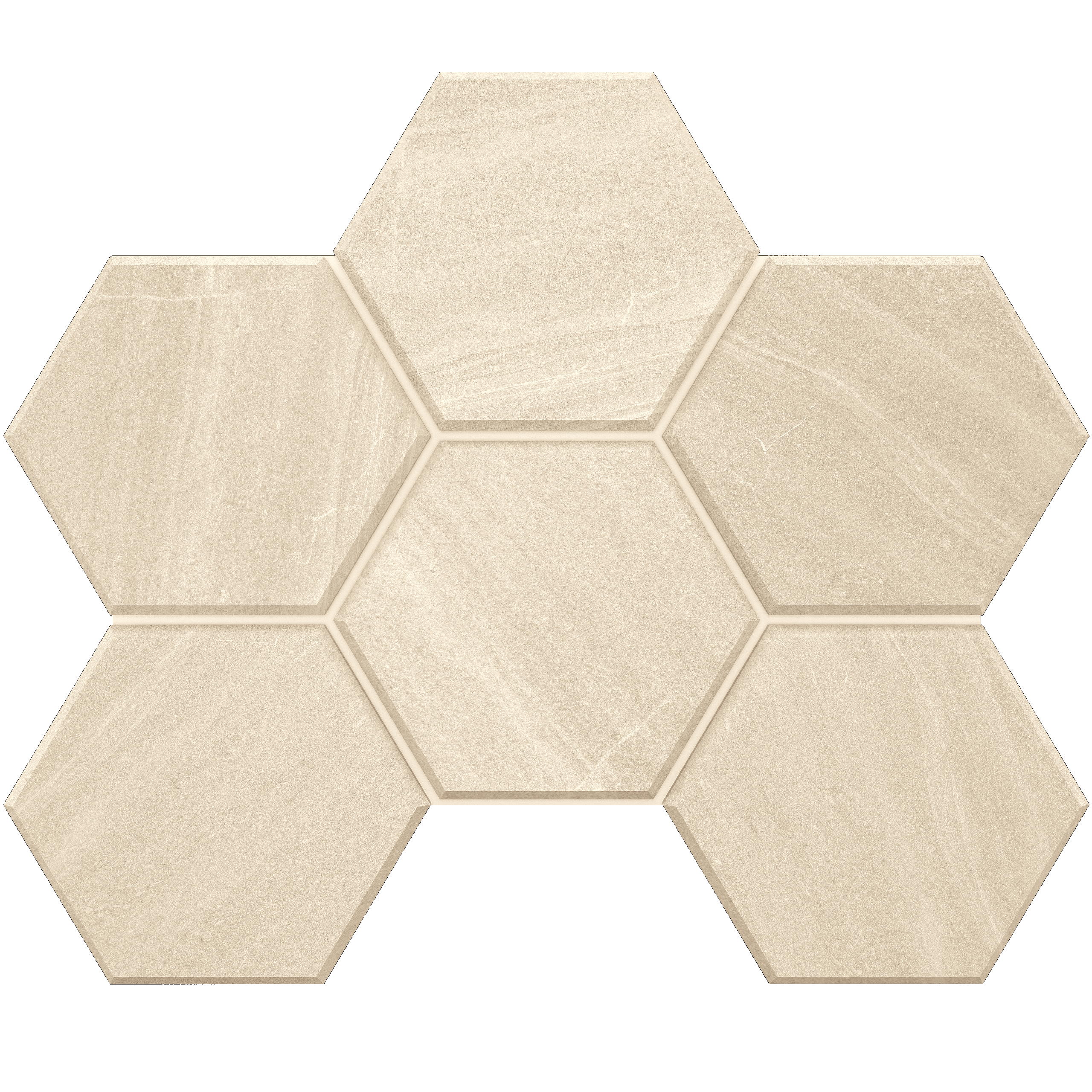 Мозаика Estima Gabbro White GB01 Hexagon Непол. 25x28,5