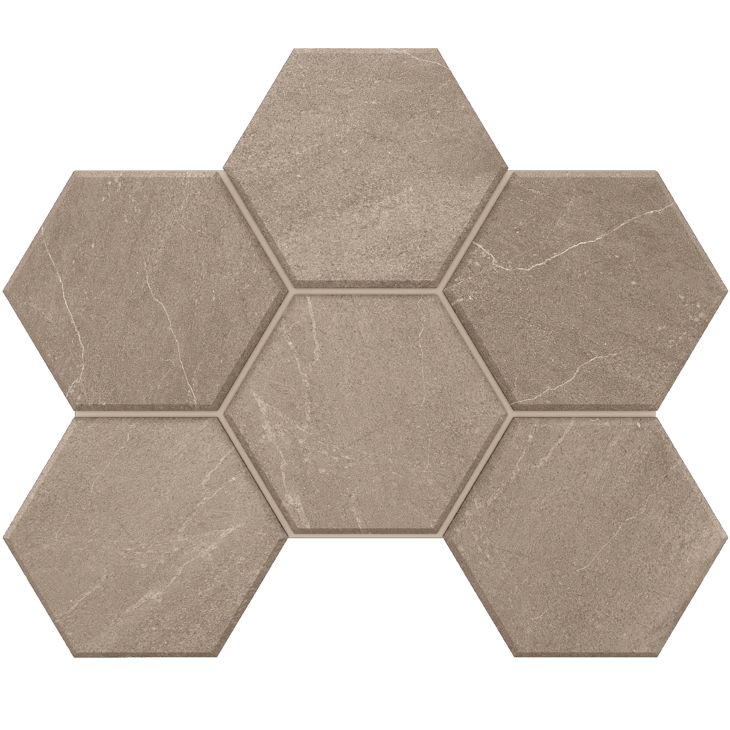 Мозаика Estima Gabbro Grey GB02 Hexagon Непол. 25x28,5
