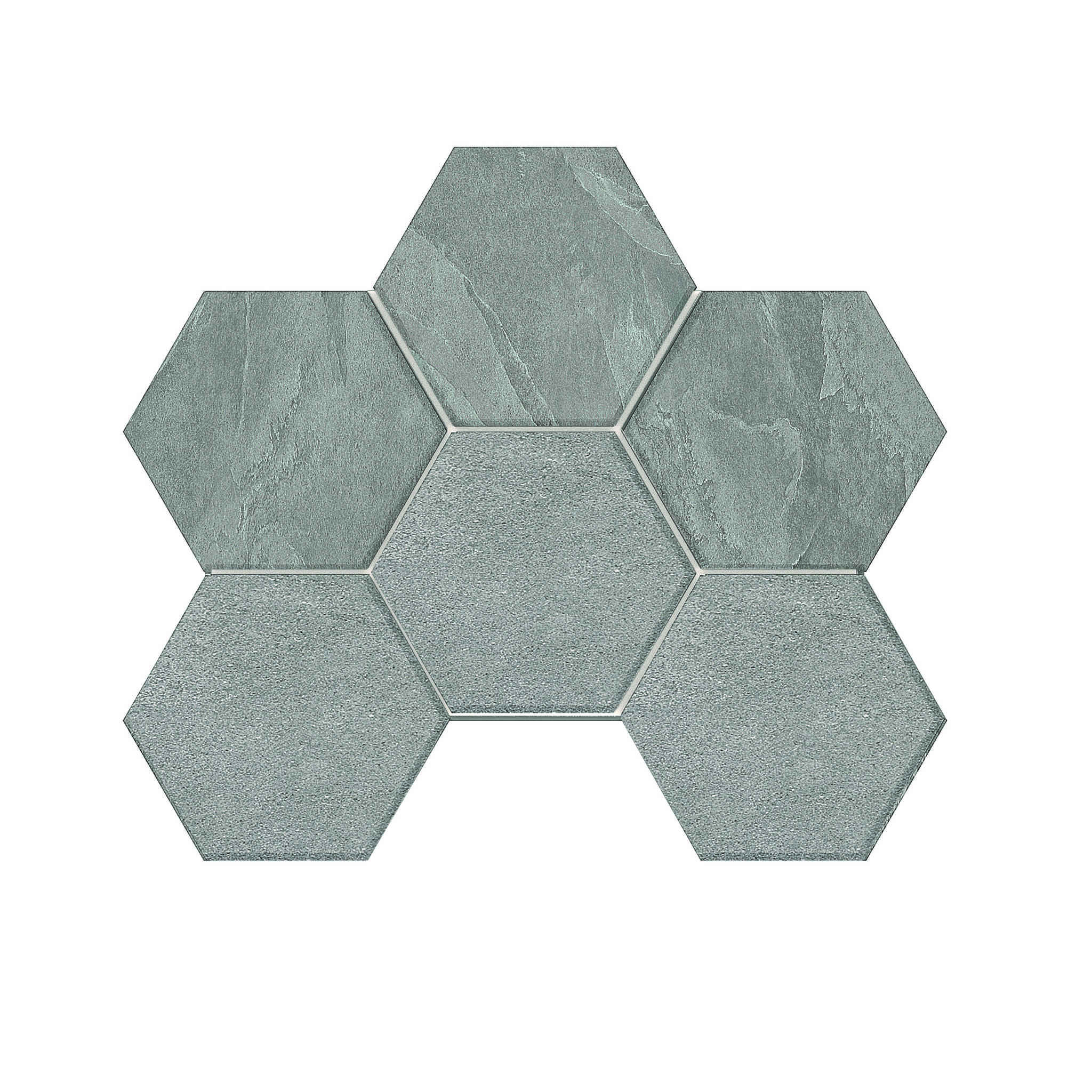 Мозаика Estima Luna Grey LN02/TE02 Hexagon Непол. 25x28,5