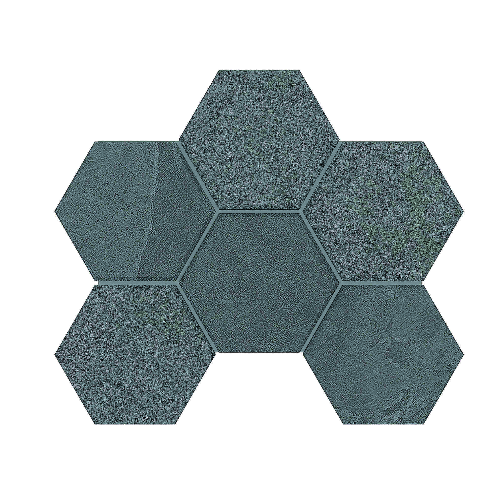 Мозаика Estima Luna Anthracite LN03/TE03 Hexagon Непол. 25x28,5