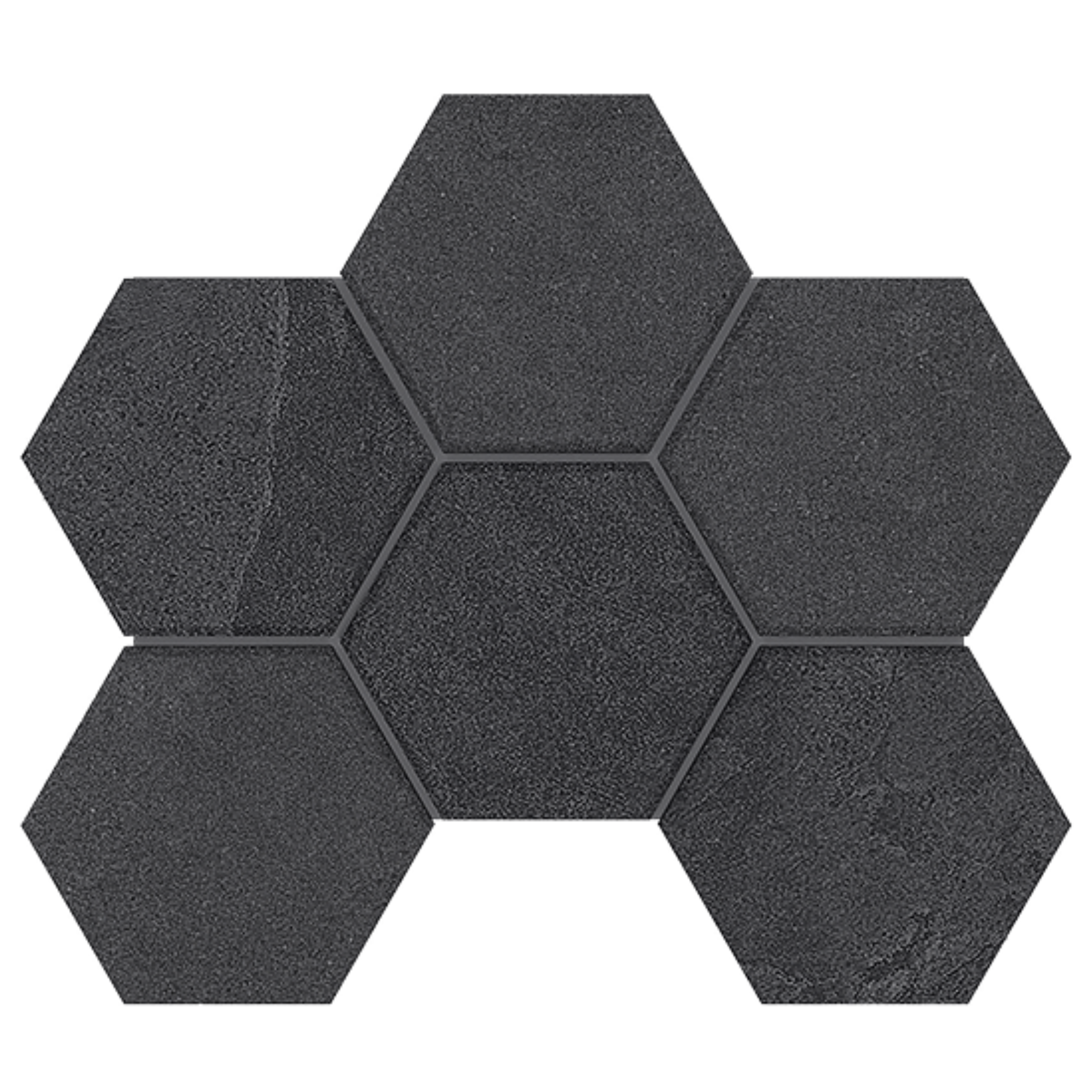 Мозаика Estima Luna Black LN04/TE04 Hexagon Непол. 25x28,5 мозаика estima luna white ln00 te00 hexagon непол 25x28 5