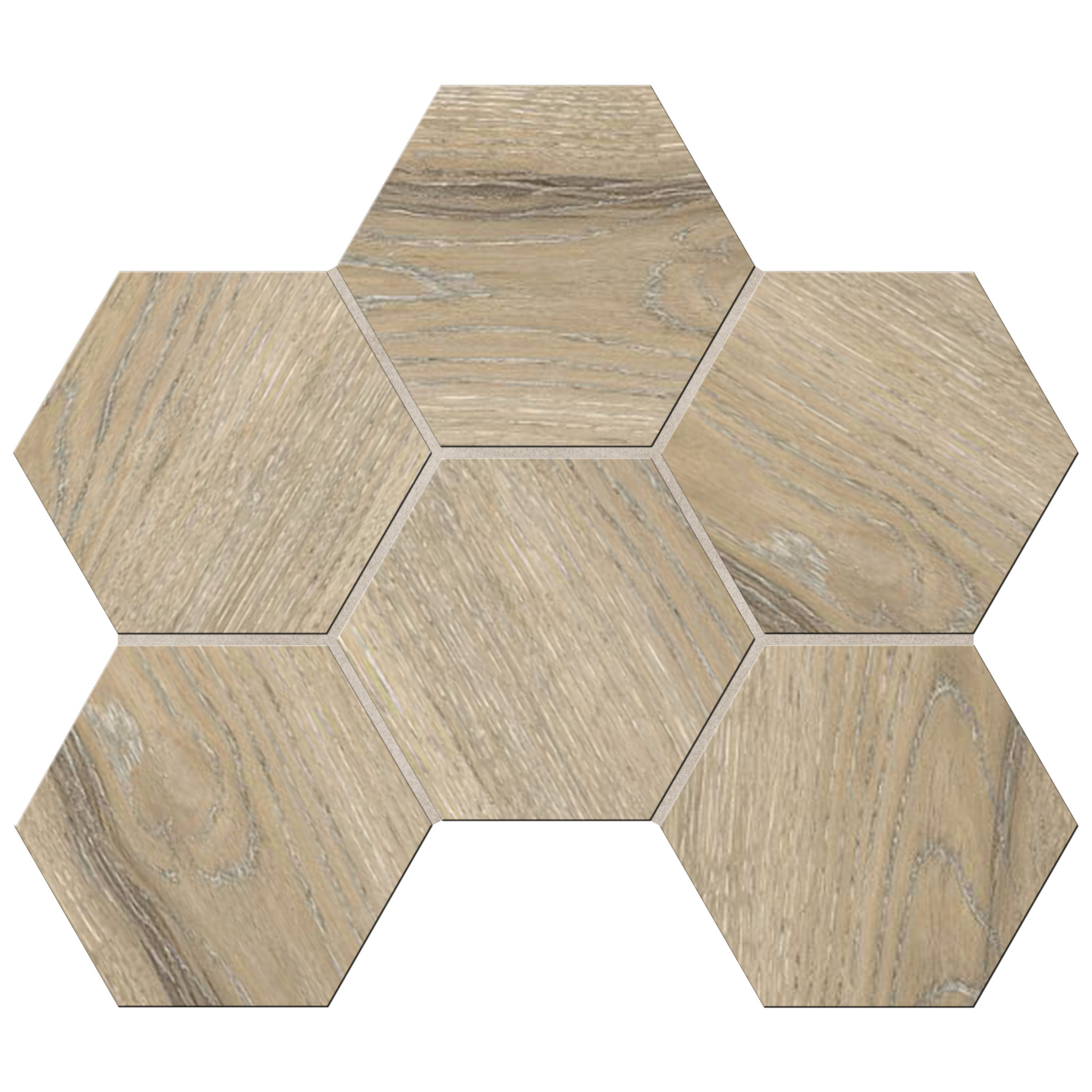 Мозаика Ametis Daintree Rusty Beige DA02 Hexagon Непол. 25x28,5