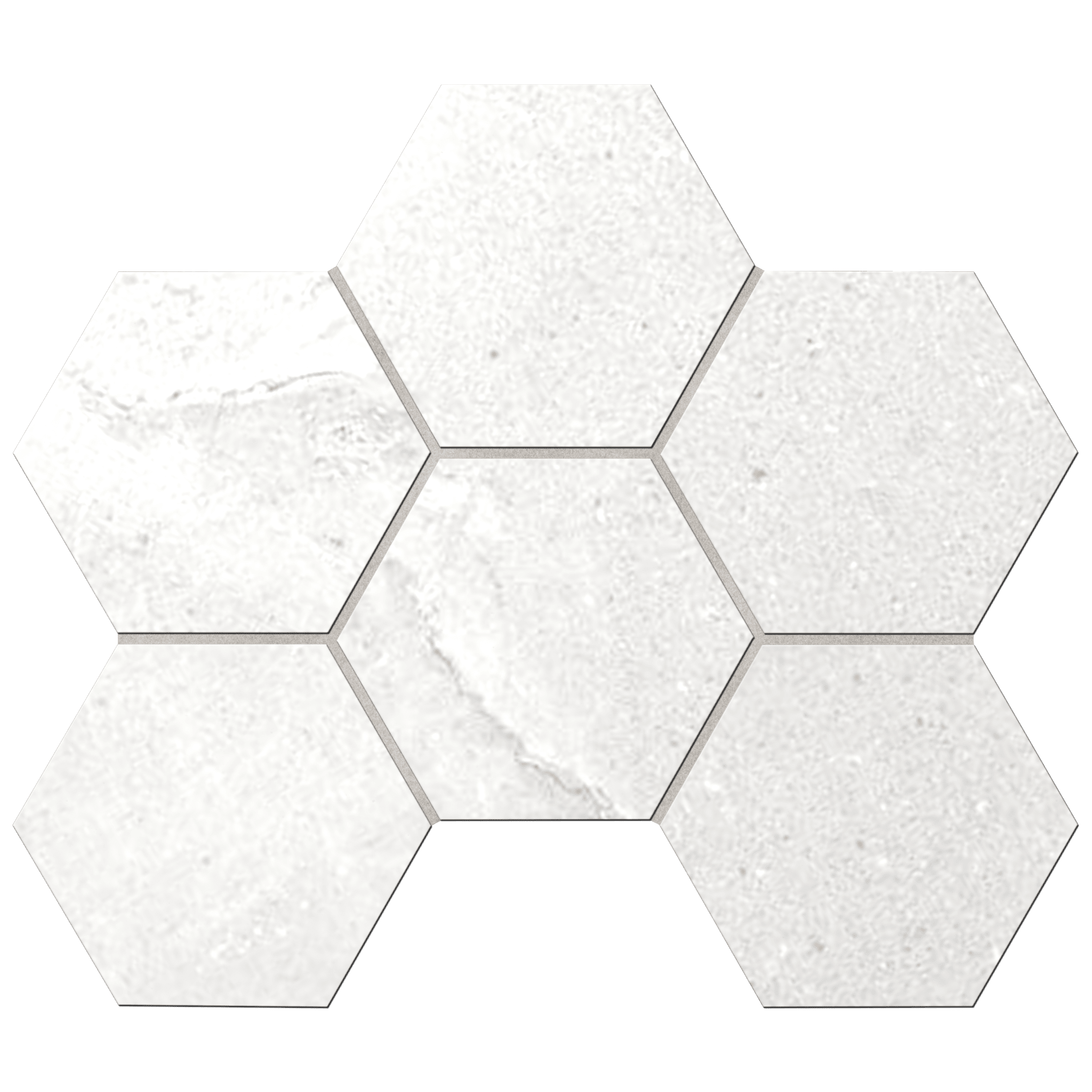 Мозаика Ametis Kailas Ivory KA00 Hexagon Непол. 25x28,5