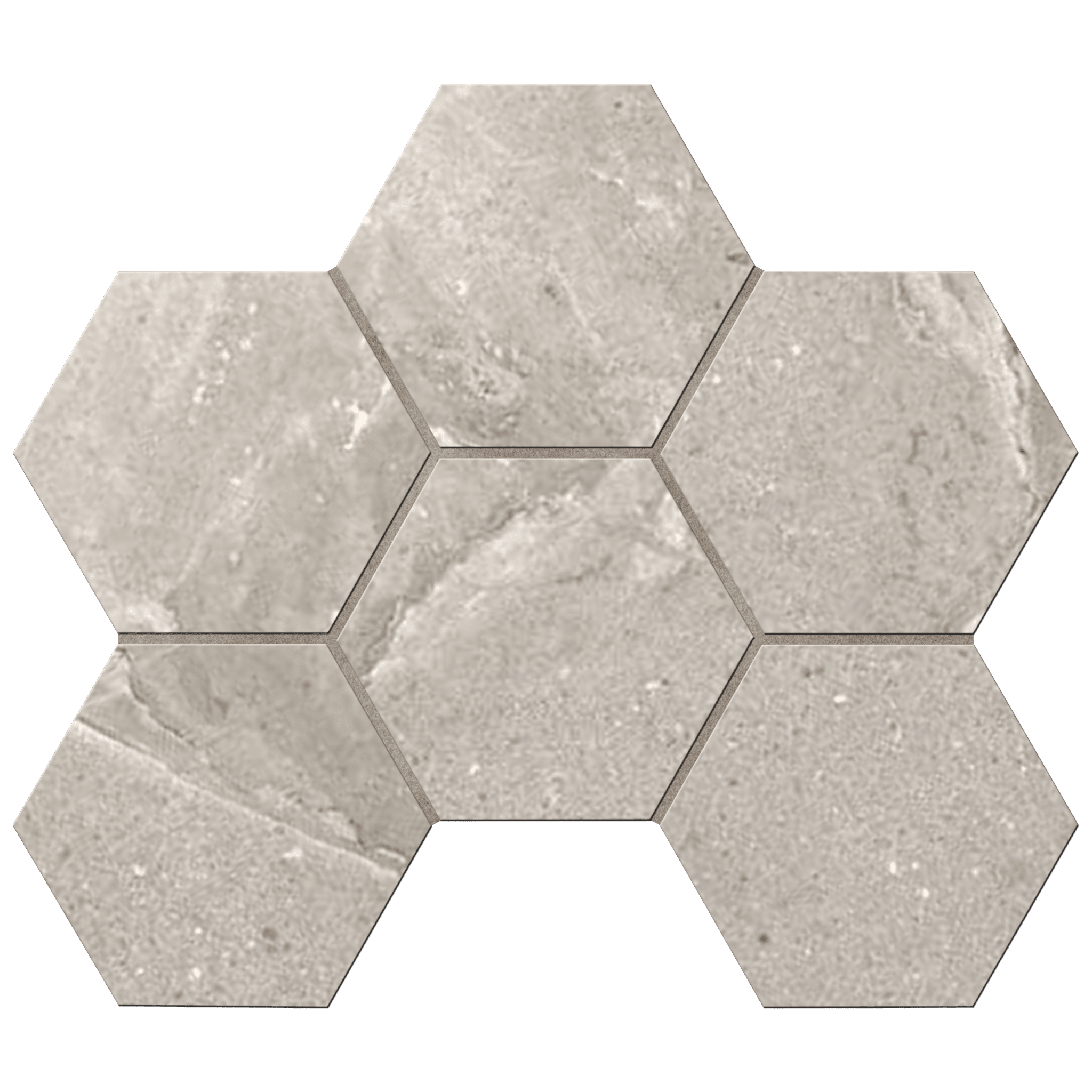 Мозаика Ametis Kailas Light Brown KA03 Hexagon Непол. 25x28,5