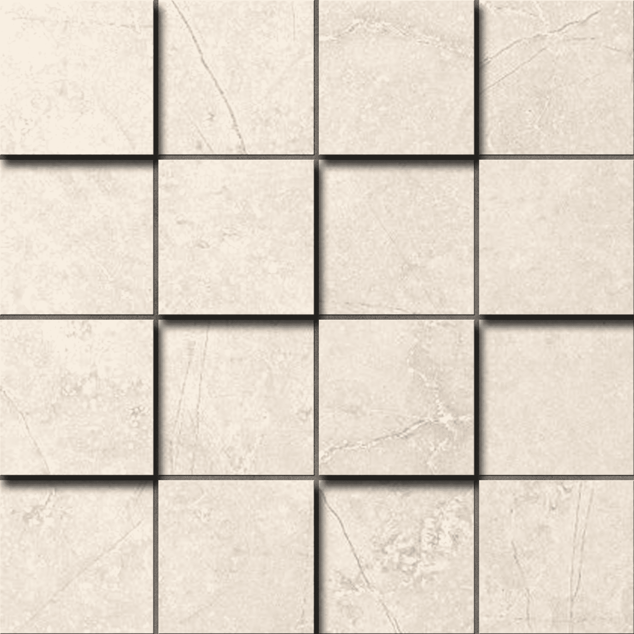 Мозаика Ametis Marmulla Light Beige MA02 Chess-3D (7,5x7,5) Непол./полир. 30x30 мозаика ametis marmulla grey ma01 muretto 3d непол полир 28x78 5