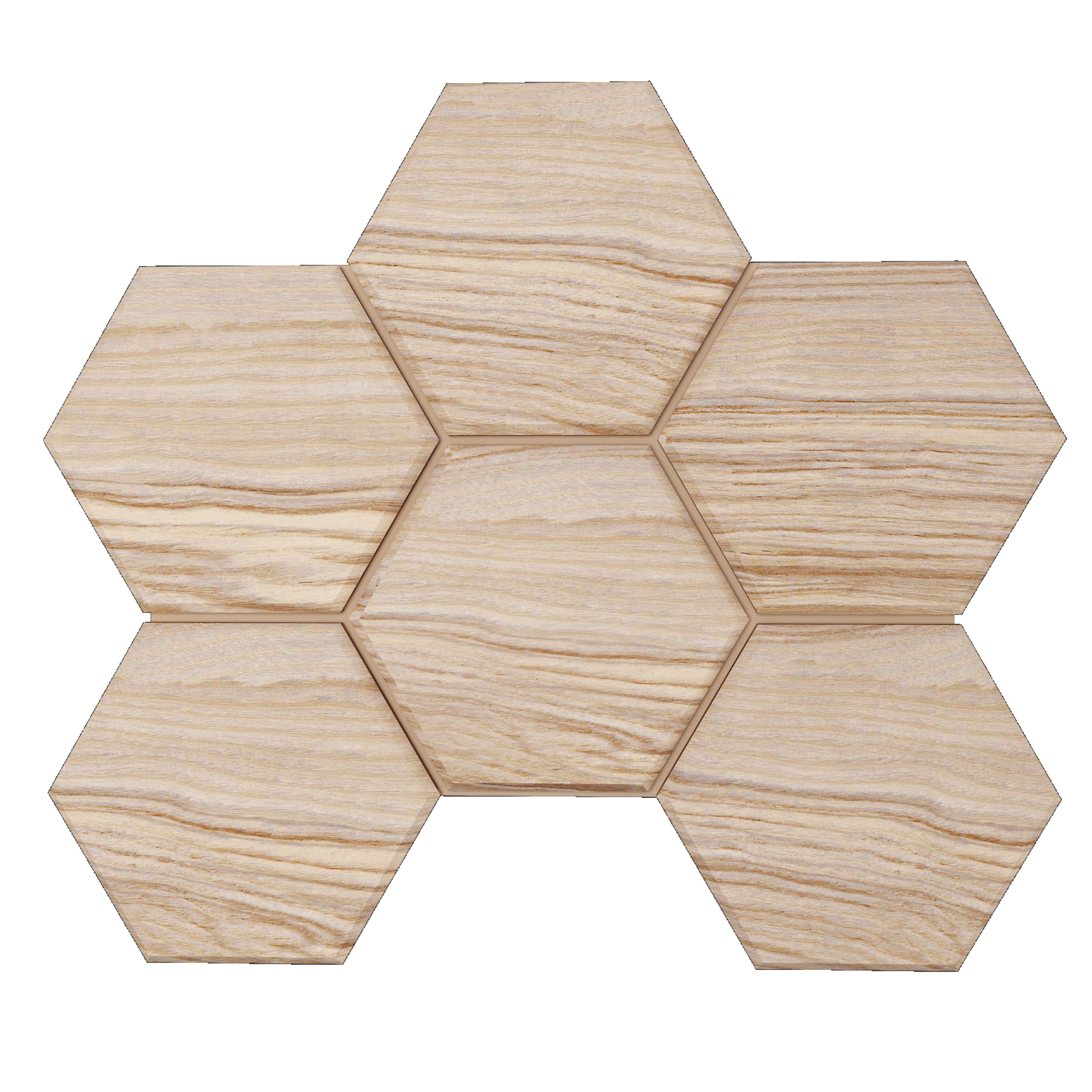 Мозаика Ametis Selection Pine SI03 Hexagon Непол. 25x28,5